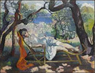 Peinture : 
Quel fauviste a immortalisé cette scène sur cette huile sur toile intitulée ''La Sieste'' ou ''Le Rocking Chair'', datée de 1905 ?