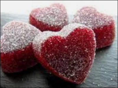 Quelle est la couleur de ces pâtes de fruits ?