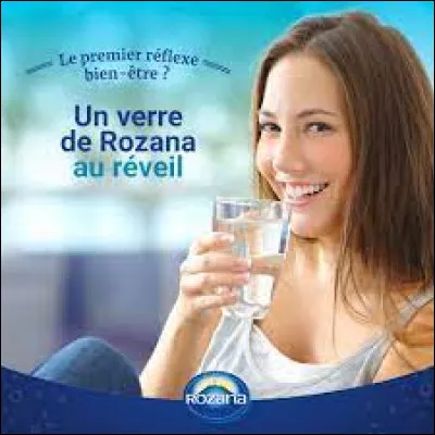 L'eau Rozana est naturellement gazeuse.