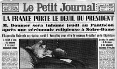Le président de la République Paul Doumer est assassiné : c'était il y a ...
