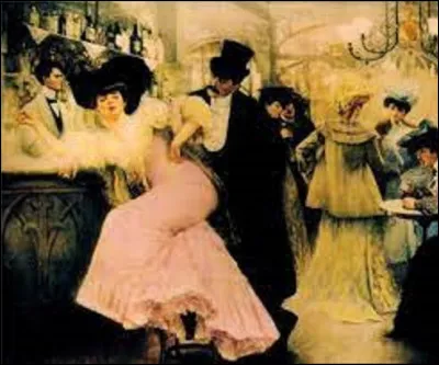 Peinture : 
Quel peintre, ornemaniste immortalisa cette scène intitulée ''Le bar de Maxim's'' ?