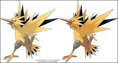 Lequel de ces Électhor est Shiny ?