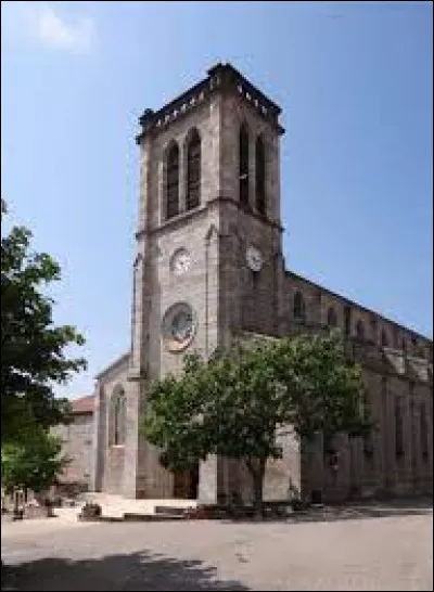 Vous avez sur cette image l'église de la Nativité-de-Saint-Jean-Baptiste, à Panissières. Ville de l'arrondissement de Montbrison, elle se situe dans le département ...
