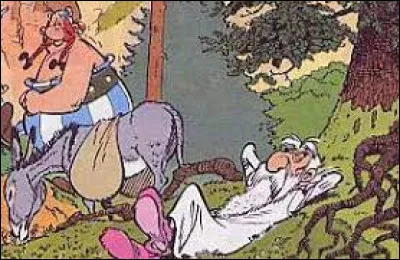 Ce druide couché sous un chêne se nomme Patologix. Il apparaît dans l'album ...