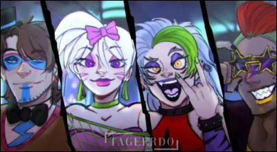 Ces quatre-là sont les stars du Freddy Fazbear's Mega Pizzaplex.
Qui n'est pas présent sur cette image ?