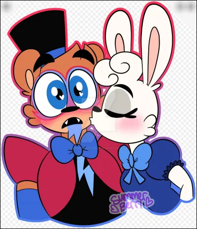 Ici sont représentées deux personnes qui ont parfois des problèmes de communication. En effet, ils ne peuvent pas se voir.
Quelle est la relation entre ces deux personnages dans le jeu ?