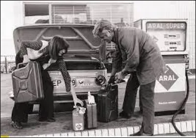 Donnez une date au premier choc pétrolier !