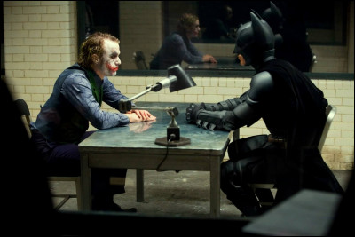 Que s'est-il pass&eacute; de particulier lors de la sc&egrave;ne de l'interrogatoire entre le Joker et Batman ?