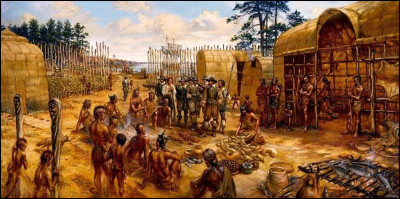 Dans quel État actuel des États-Unis vivaient les Powhatans, une confédération de tribus indiennes ?