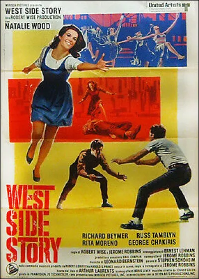 West Side Story, film musical américain sorti l'année précédente, remporte 10 Oscars : c'était il y a ...
