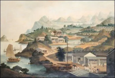 Quels sont les premiers à faire le commerce du thé avec le sud de la Chine au début du XVIIe siècle ?