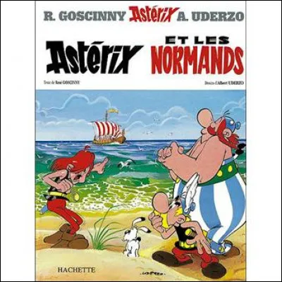 Dans les bandes dessinées d'Astérix, quelle est la terminaison des noms de Normands ?