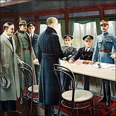 Quel jour a &eacute;t&eacute; sign&eacute; l�armistice de 1918 ?