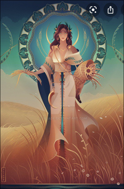 Qui est la déesse des champs et des moissons ?