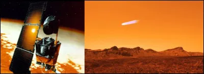 1999, "Mars Climate Orbiter" > Cette sonde spatiale robotisée se transforme en jolie comète au-dessus de Mars. Pourquoi ?