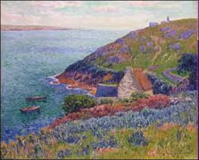 Se situant sur la commune de Névez, Port Manec'h est une station balnéaire. 
Quel peintre de l'École des beaux-arts de Paris, a exécuté cette toile intitulée ''Port Manec'h'', en 1896 ?