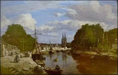 Quel impressionniste a peint, vers 1857, ''Vue du port de Quimper'' ?