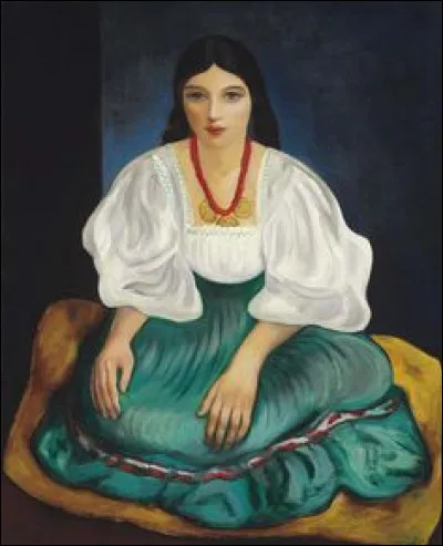 Qui a représenté cette fille au collier rouge ?