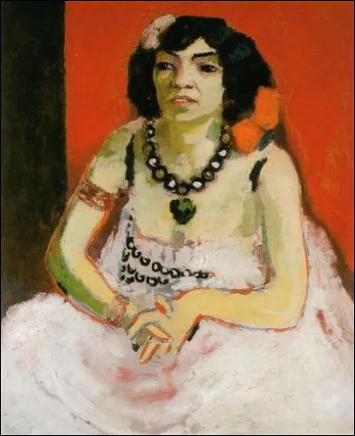 Pour quel peintre pose cette gitane au collier vert ?