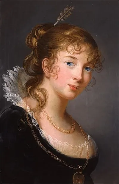 Charmant collier en or autour du cou de Louise de Prusse. Qui a réalisé son portrait ?