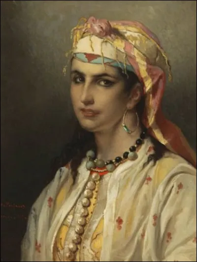 &Agrave; quel peintre orientaliste doit-on cette mauresque par&eacute;e de ses bijoux ?