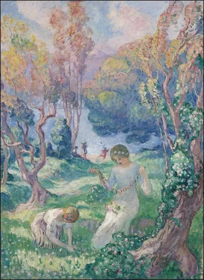 Qui a peint "La Jeune fille au collier de fleurs" ?