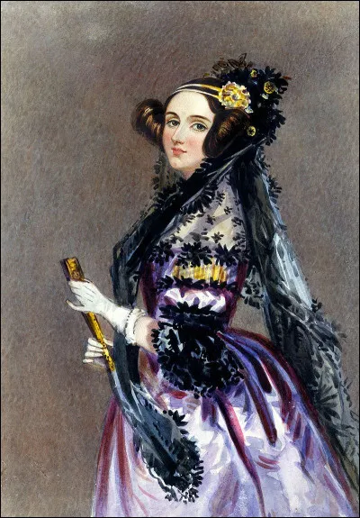 Qui pousse pour la première fois, la petite Ada Lovelace (1815-1852) à s'intéresser aux mathématiques dès son plus jeune âge ?