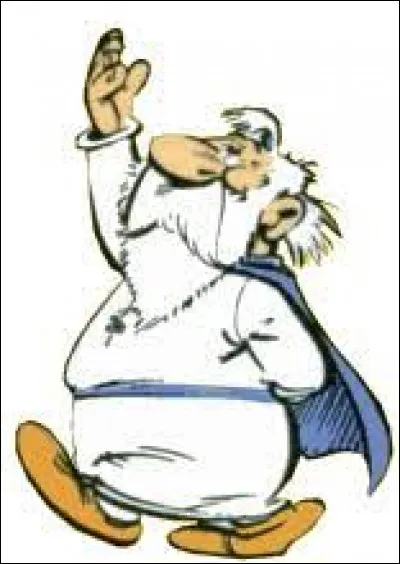 Quel est le nom de ce druide, qui est l'inventeur de la poudre qui fait pleuvoir ?