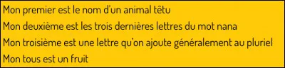 Quel est le résultat de cette charade ?
