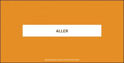 A quelle groupe de verbe fait partie le mot "Aller" ?