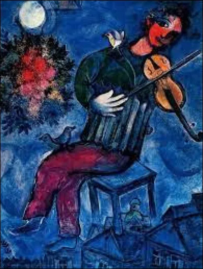 À quel peintre français doit-on ce tableau intitulé "Le Violoniste bleu" datant de 1947 ?