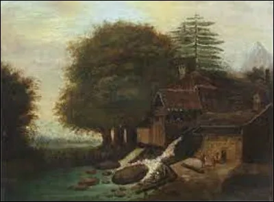 En 1860, quel impressionniste a réalisé ce tableau appelé ''Paysage avec moulin'' ?