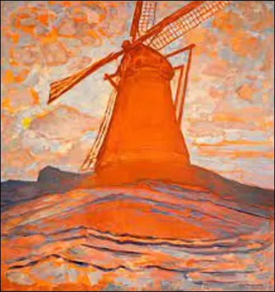 Réalisé en 1917, quel abstrait a exécuté cette toile appelée ''Moulin'' ?