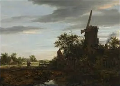 Datant de 1646, quel baroque a immortalisé cette scène intitulée ''Paysage avec moulin à vent'' ?