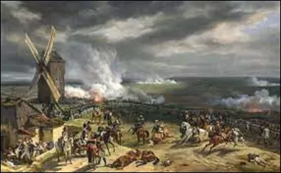 20 septembre 1792, voit la première grande victoire française décisive, qui suit le renversement monarchique. On la doit, principalement, aux généraux François Christophe Kellermann et Charles François Dumouriez qui arrêtent l'armée prussienne, du duc de Brunswick, près du village de Valmy (Marne) et de son célèbre moulin.
Quel romantique, et orientaliste, a immortalisé cette scène en 1826 ?
