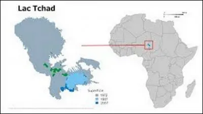 Conséquence du réchauffement climatique, le lac Tchad s'est réduit. Quels sont les trois autres pays limitrophes du Tchad qui profitaient de cette ressource en eau douce ?