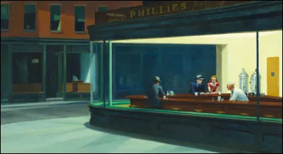 Quel peintre américain a réalisé le tableau "Nighthawks" ?