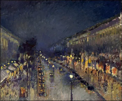 Qui a peint "Boulevard Montmartre, effet de nuit" ?