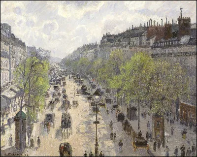 Qui a peint "Boulevard Montmartre, matinée de printemps" ?