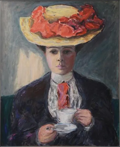 Qui a fait le portrait de "L'Élégante au chapeau fleuri" ?