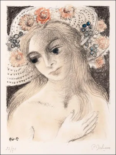 Qui a orné ce chapeau de fleurs ?