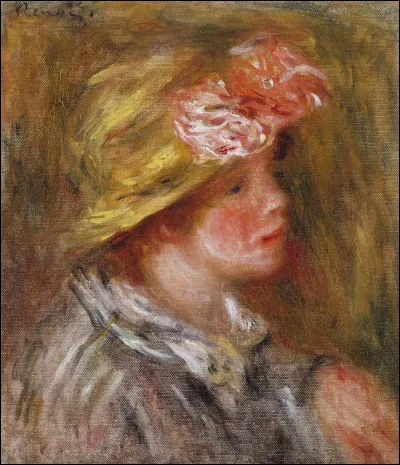 Qui a peint cette "Femme au chapeau fleuri" ?