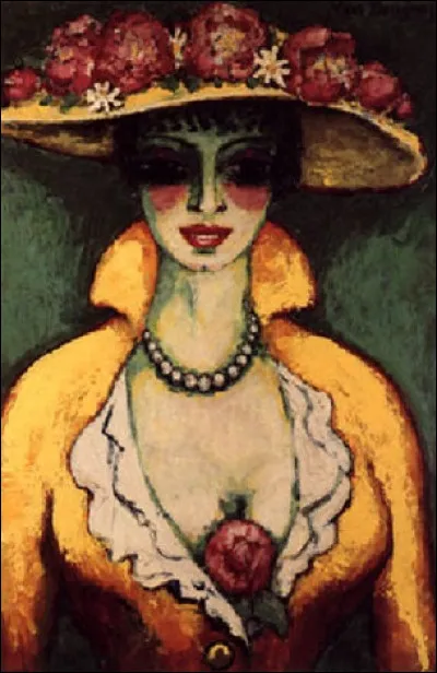 Qui a réalisé le portrait de cette "Jeune Femme au chapeau fleuri" ?