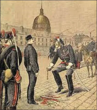 ''L'affaire Dreyfus'' : 
Tout commence en septembre 1894, par un bordereau découvert par le service de contre-espionnage et qui aurait été transmis à l'ambassade d'Allemagne. Très vite les soupçons se tournent vers Dreyfus : l'écriture est ressemblante. Arrêté le 15 octobre, il passe en conseil de guerre le 19 décembre, et est condamné au bagne à perpétuité à l'île du Diable.
Où se situe cette île ?