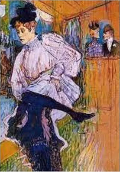 Peinture : 
Et on finit cette série de deux quiz sur ''La Belle Époque'' avec cette peinture.
Quel postimpressionniste a immortalisé cette scène intitulée ''Jane Avril dansant'' en 1892 ?