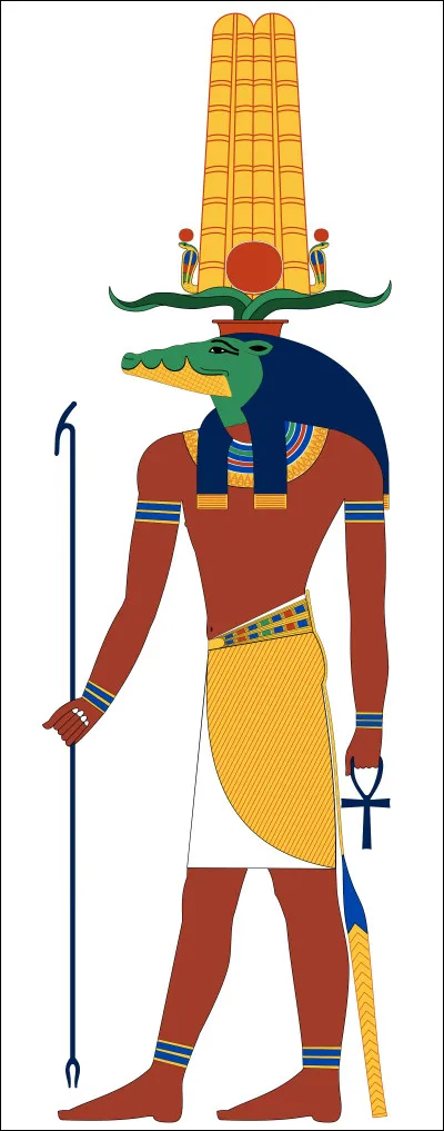 Sobek est le dieu de leau et de la fertilité (aussi parfois présenté comme le dieu du Nil). On peut lassocier à Poséidon, dieu des océans et des mers mais aussi des fleuves (Nil, eau) et Déméter*, déesse de lagriculture (fertilité).