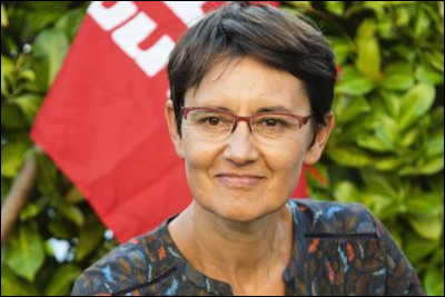 Nathalie Arthaud, candidate en 2022, ...