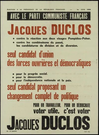 À quelle election présidentielle était-ce ?