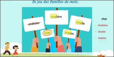 Les mots "bord", "bordure", "déborder" et "débordement" appartiennent à la même famille.