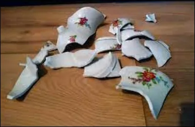 Débile, tu as cassé mon vase.